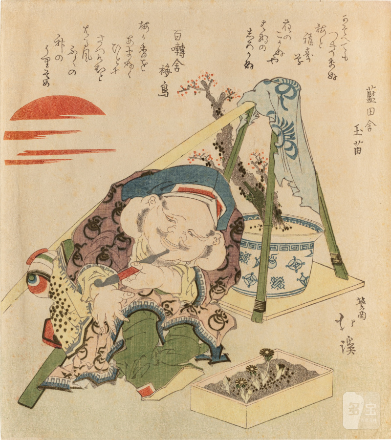 Totoya Hokkei (1780-1850) | Lu Wang (Rosho) and Daikokuten | Edo period, 19th century - 图2